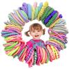 LUFFLOK 150-Piece Multicolor Hair Ties and Scrunchies view 1