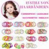 LUFFLOK 150-Piece Multicolor Hair Ties and Scrunchies view 4