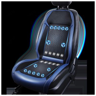 CUCUKAKA Car Seat Cooling Pad, 24 Fans, 3 Speeds, Blue, 24V