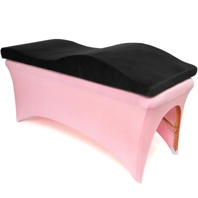 Black Memory Foam Massage Table Topper for Salon and Spa