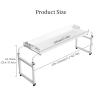 Overbed Table with Wheels, Height-Adjustable Mobile Desk view 2