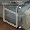 Overbed Table with Wheels, Height-Adjustable Mobile Desk view 4