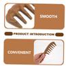 VALICLUD 2-Piece Natural Green Sandalwood Massage Comb for Hair Growth and Scalp Relaxation, Handmade and Compact for Travel and Home view 3