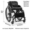 Lightweight Foldable Sport Wheelchair for Adults view 2