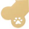 Gold Stainless Steel Bone-Shaped Dog Tags, Engravable, 5-Pack view 3