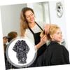 CALLARON Polyester Barber Cape with Mustache Pattern view 2
