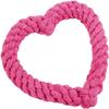 Zhhuoc Pink Heart-Shaped Cotton Rope Toy view 1