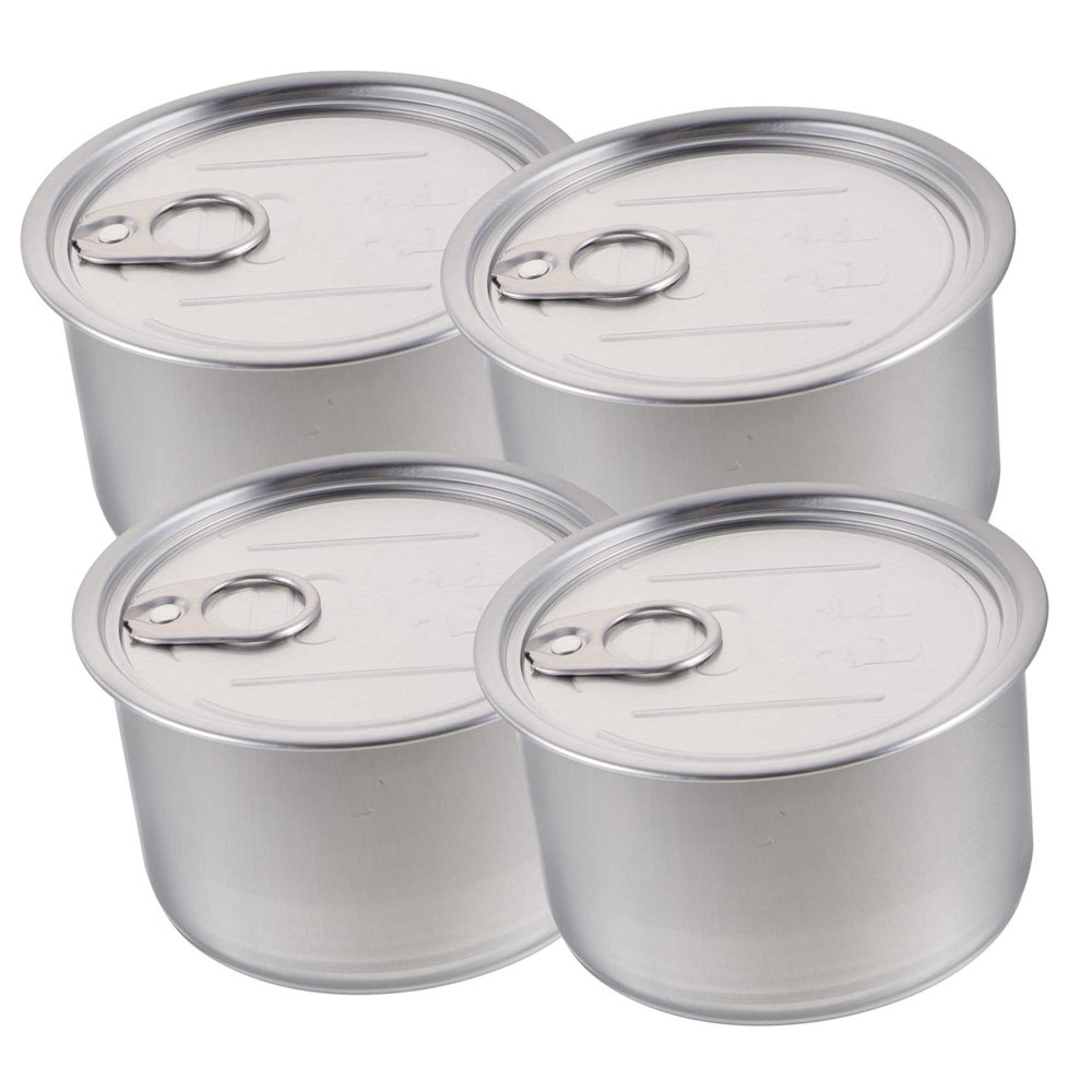 Toddmomy 4-Pack Aluminum Storage Cans