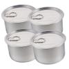 Toddmomy 4-Pack Aluminum Storage Cans view 1