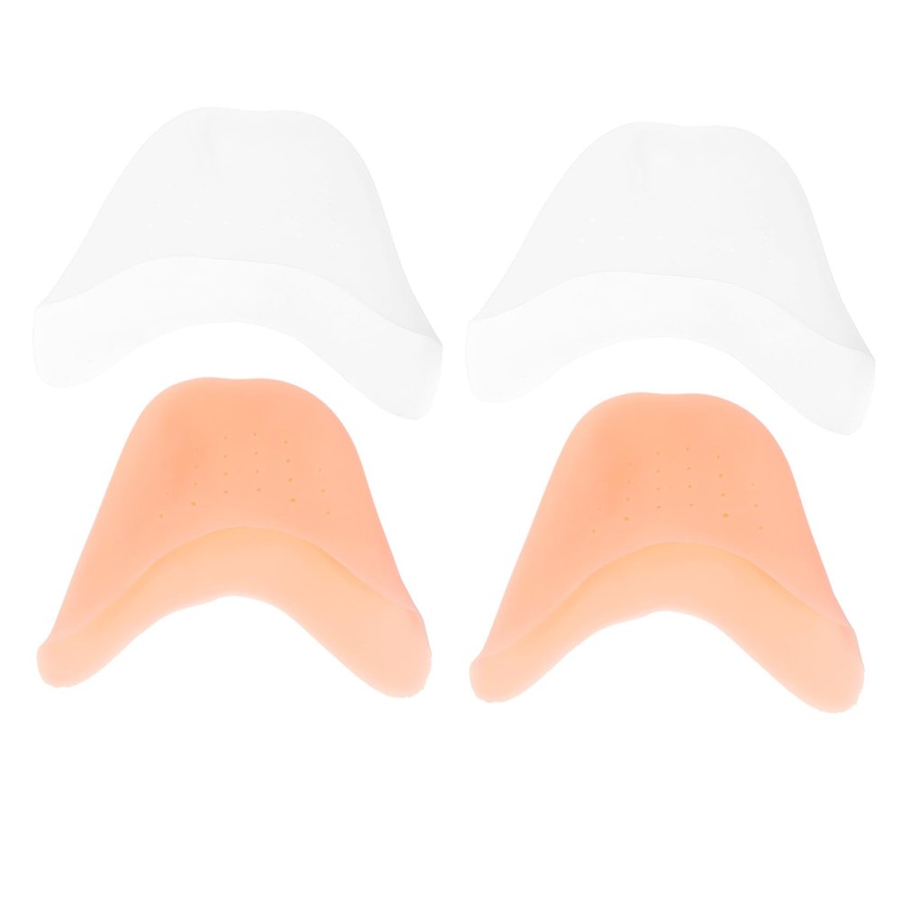 Beavorty 2 Pairs Abrasion-Resistant Toe Protectors Made of Breathable SEBS Material, Comfortable Toe Caps for Forefoot Protection, Skin-Friendly and Suitable for High Heels