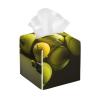 Square Tennis Print Leather Tissue Box Cover view 1