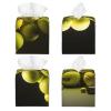 Square Tennis Print Leather Tissue Box Cover view 2