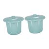 HOLIDYOYO Urinal Containers for Adults and Children, 2-Pack, Plastic with Lids, Non-Slip Base, Thick Material, Portable Bedpans for Home and Travel view 1