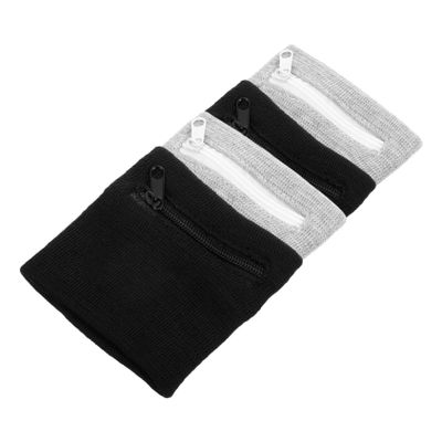 Abaodam Breathable Running Wrist Bag with Zipper, 4-Pack