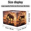 Mexpekil Foldable Storage Basket for Kids, Africa Elephant Family Design view 4