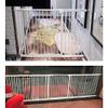 White Pressure-Mounted Stair Gate, Adjustable 85–91 cm, 100 cm High view 3