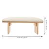 Beige PU and Wood Nail Armrest for Manicure and Nail Art view 2