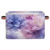 Mexpekil Ombre Storage Basket with Purple Flowers, Foldable, 1 pc view 1