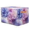 Mexpekil Ombre Storage Basket with Purple Flowers, Foldable, 1 pc view 2