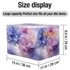 Mexpekil Ombre Storage Basket with Purple Flowers, Foldable, 1 pc view 4