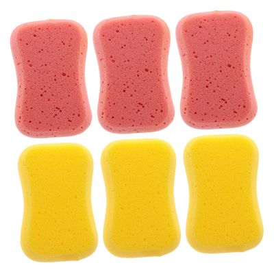BIUDECO 6-Piece Bath and Exfoliating Sponge Set, Assorted Colors