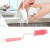 Long-Handle Silicone Baby Bottle Brush, 360-Degree Rotating Straw Cleaner for Travel, Compact Lightweight Design with Non-Slip Grip view 4