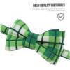ERINGOGO 2-Pack Cat Collars with Bell and Bow for St. Patrick's Day view 2