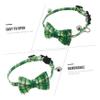 ERINGOGO 2-Pack Cat Collars with Bell and Bow for St. Patrick's Day view 3