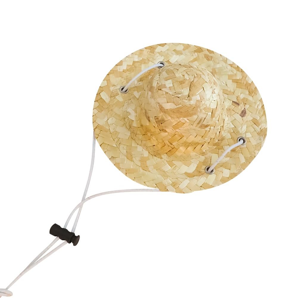Adjustable Straw Hat for Dogs and Puppies