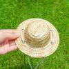 Adjustable Straw Hat for Dogs and Puppies view 2