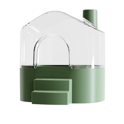 Large Transparent Sand Bath Box for Hamsters and Small Pets