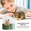 Large Transparent Sand Bath Box for Hamsters and Small Pets view 3