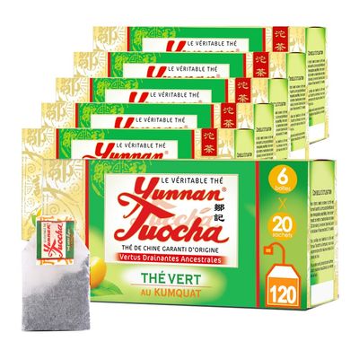 Yunnan Tuocha Zouji - Green Tea - 120 Tea Bags - 240 g - Guaranteed Yunnan Quality
