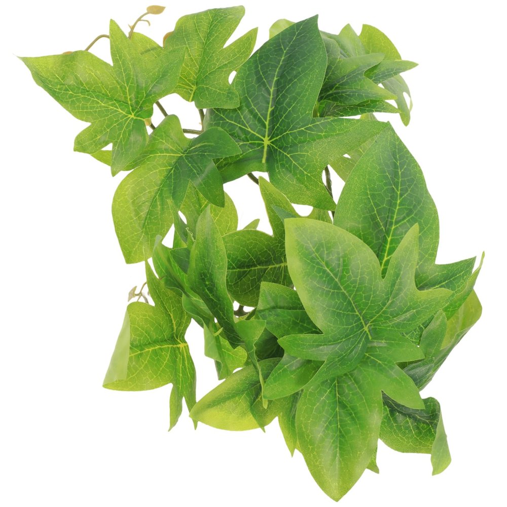 Artificial Reptile Plants for Terrarium Decoration, Green, Plastic