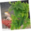 Artificial Reptile Plants for Terrarium Decoration, Green, Plastic view 3