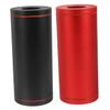2-Piece Cylindrical Tissue Box Set for Car, Round, Black view 1