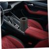 2-Piece Cylindrical Tissue Box Set for Car, Round, Black view 4