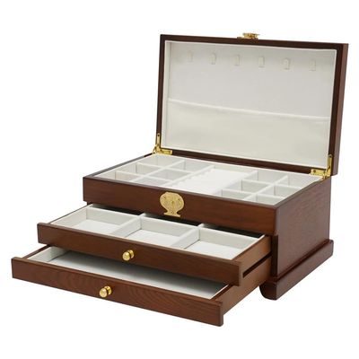 Rinteea Dark Jewelry Box with 3 Drawers