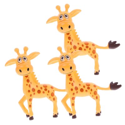 ERINGOGO 3-Piece Resin Aquarium Ornament Giraffe Statue