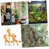 ERINGOGO 3-Piece Resin Aquarium Ornament Giraffe Statue view 3