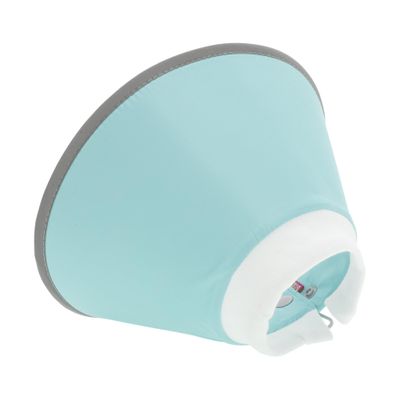 CAPASTEC Cat Recovery Collar, Adjustable Elizabethan Collar for Cats and Dogs, M, Blue