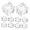 ULTECHNOVO 20-Piece Square Acrylic Artificial Ice Cubes for Kitchen Decor, Photo Props, and Vase Filler view 1