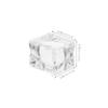 ULTECHNOVO 20-Piece Square Acrylic Artificial Ice Cubes for Kitchen Decor, Photo Props, and Vase Filler view 2