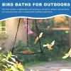 Decorative Heavy-Duty Metal Hanging Garden Bird Bath view 3