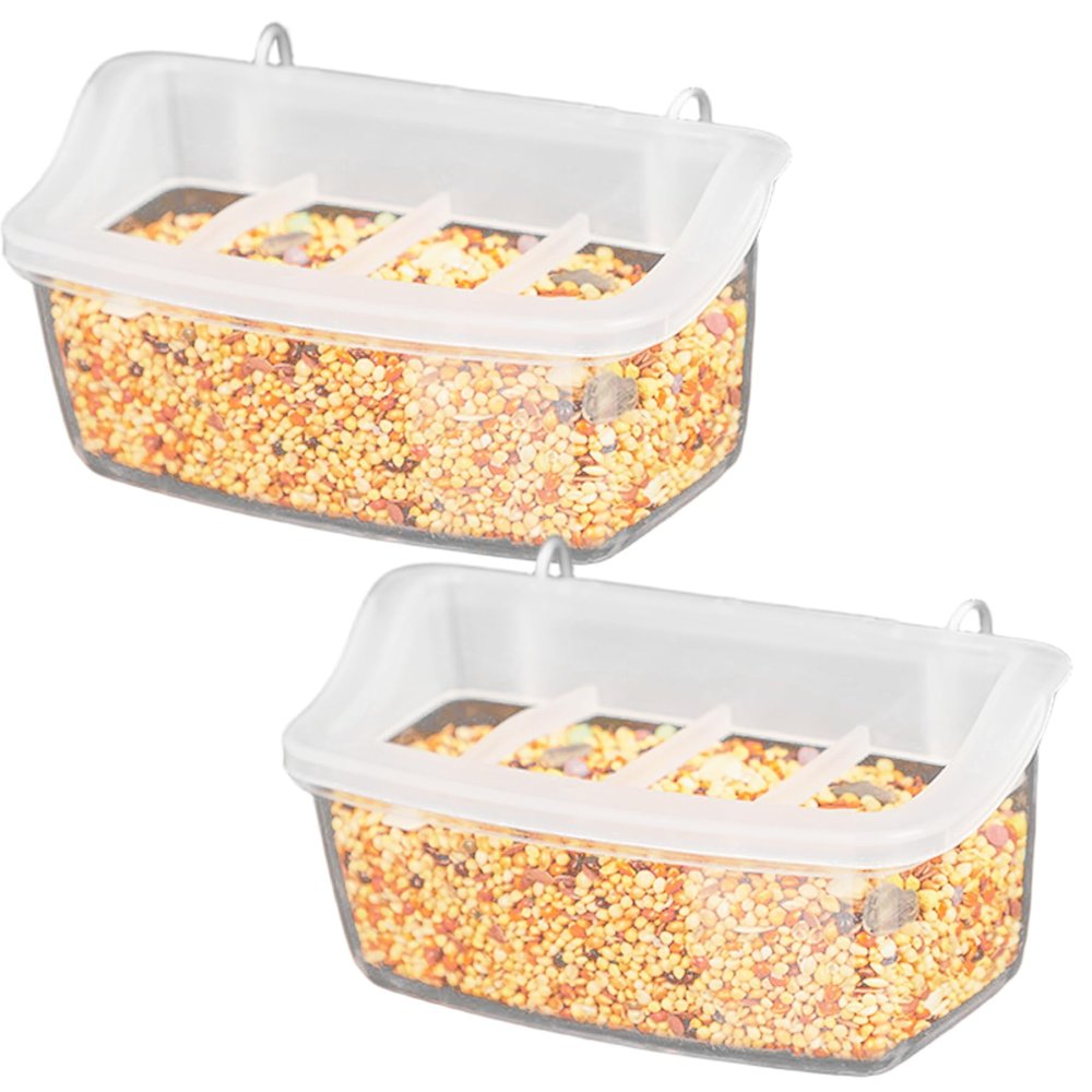 Xoeryoy 2pcs Bird Feeders for Cages
