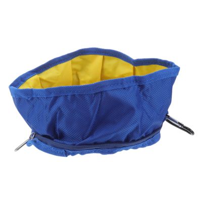 BAZEITFLOW Collapsible Food and Water Bowl for Dogs and Cats, Blue