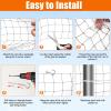 YeeBeny Cat Net for Balcony, 1.8 x 3 m, Reinforced Stainless Steel Wire Safety Net, White view 3