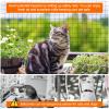 YeeBeny Cat Net for Balcony, 1.8 x 3 m, Reinforced Stainless Steel Wire Safety Net, White view 4