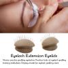 3 Pairs Mannequin Head Eyelids with Eyelashes for Lash Extension Practice, Beginner Training and Display (Brown) view 4