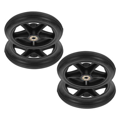 BESTYASH 4-Pack 7-Inch Replacement Front Wheels for Wheelchairs